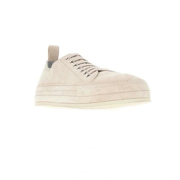 Ann Demeulemeester scamosciato blanco low top sneaker EU 40